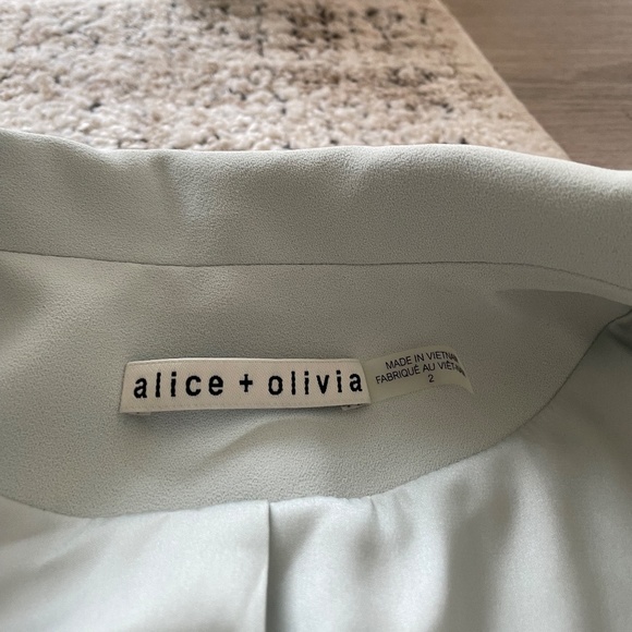Alice and Olivia Light Blue Blazer Never Worn Size 2 - Picture 3 of 5